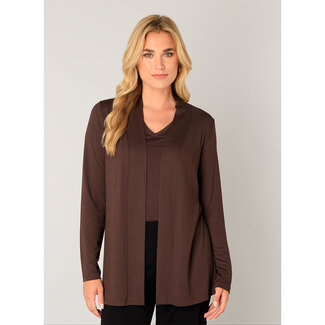 Base Level by Yest Cardigan Base Level bruin Yayla 6000023