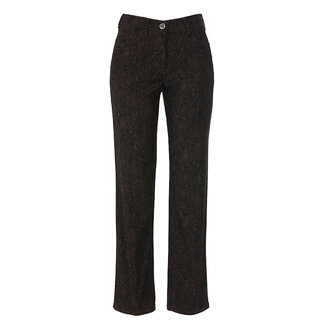 Stark Broek  Stark bruin print bloem Greta 4243 228