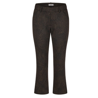 KJBrand Broek bootcut enkellengte KJBrand leopard Susie 21117