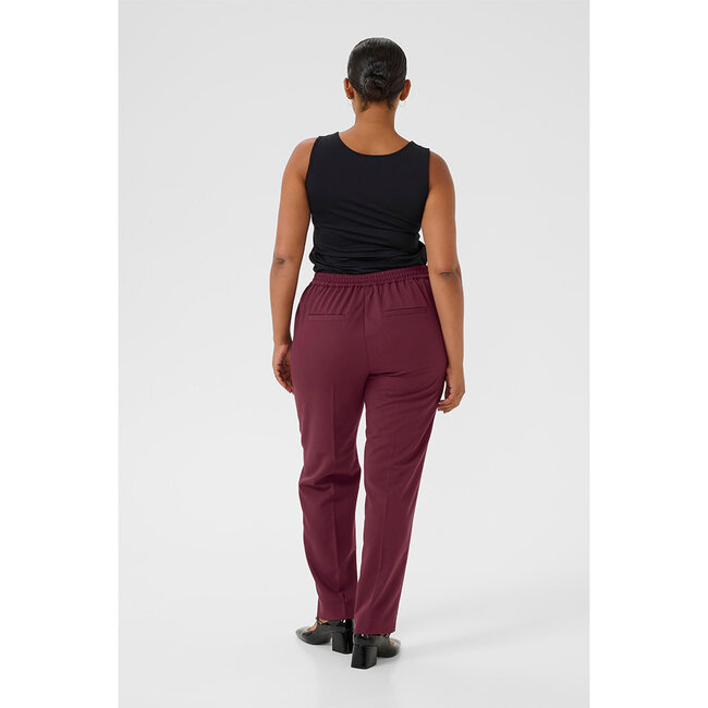 Broek Kaffe Curve wijn rood 10581088