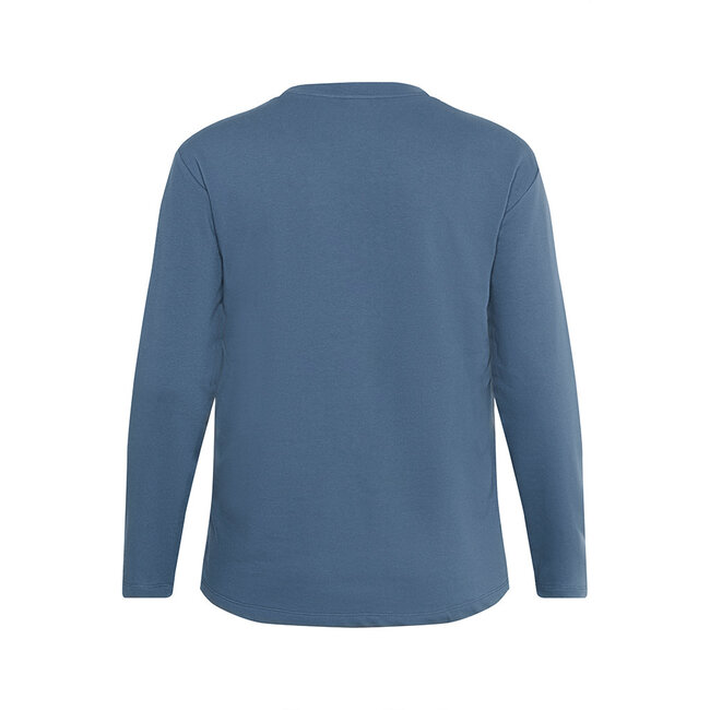 Sweater Kaffe Curve blauw 10583639