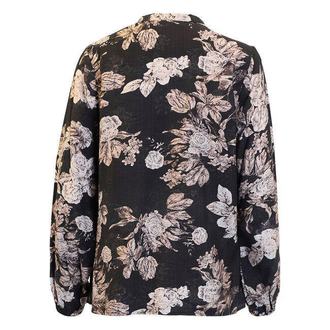 Blouse Signature zwart multi 219099