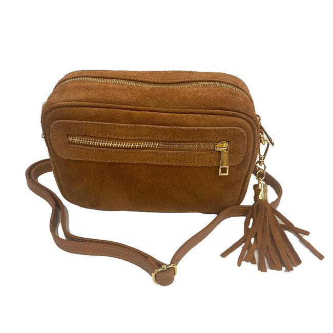 Handtas daim bruin 43/90243