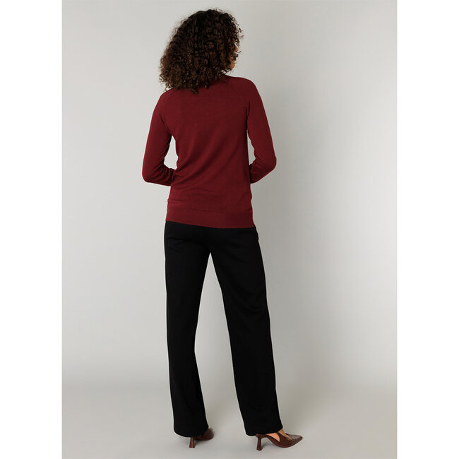 Pull rolkraag Yest bordeaux Ojasvini 0005822