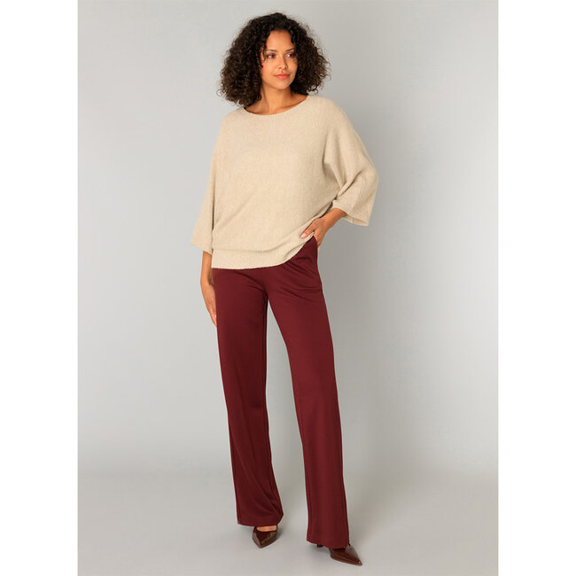 Broek brede pijp Yest bordeaux Paloma 0005860