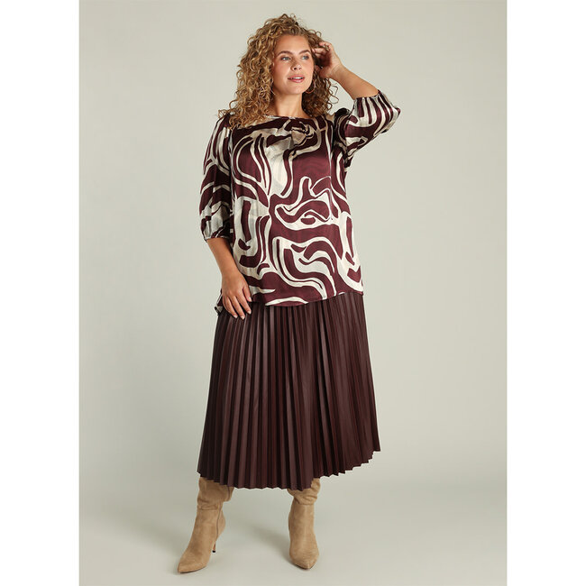 Blouse Yest Curve bordeaux multi Galina A005790