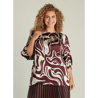 Yest Curve Blouse Yest Curve bordeaux multi Galina A005790