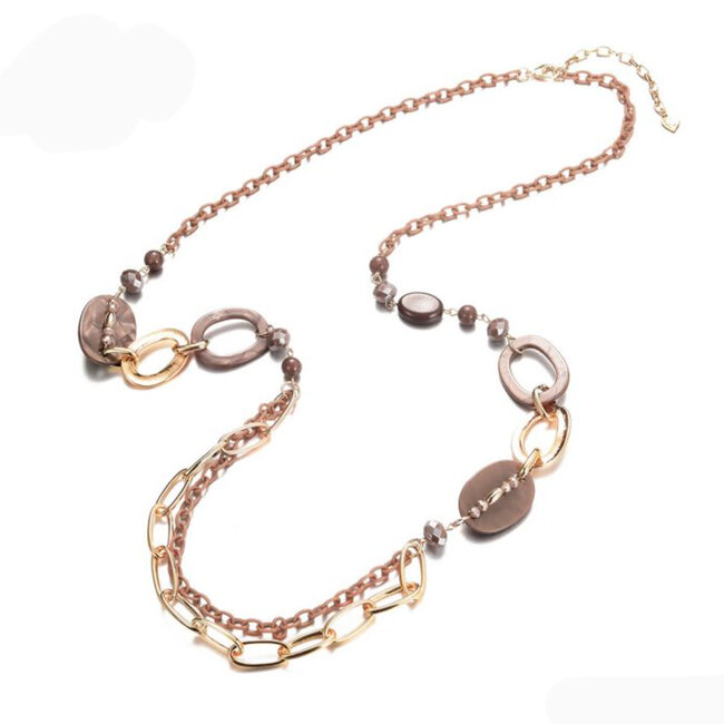 Halsketting bruin 101148611