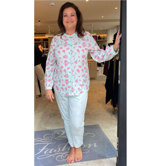 Comtessa Pyjama Comtessa groen rose 252346 / 4