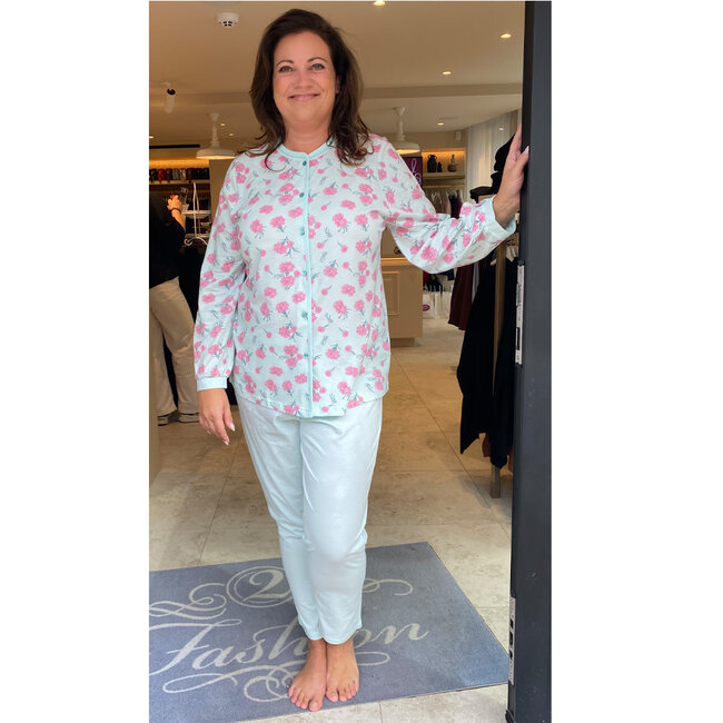 Pyjama Comtessa groen rose 252346 / 4