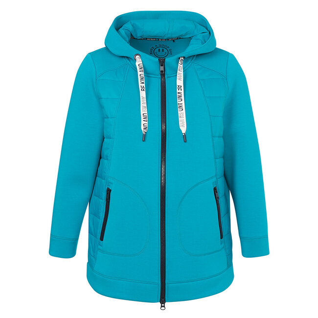 Vest met kap Via Appia Due smaragd 2515761