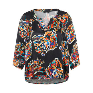 Frapp Blouse Frapp D.blauw multi 2555698