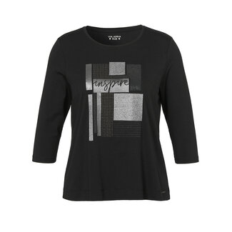 Via Appia Due Shirt 3/4 mouw Via Appia Due zwart print 2515499