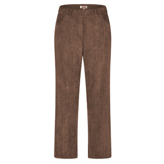 KJBrand Broek KJBrand fijne ribvelours bruin 5053