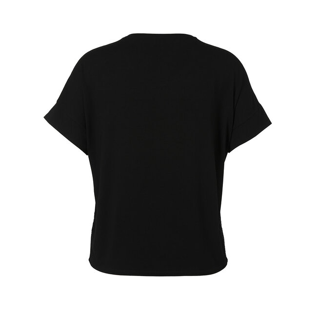 Shirt 1/2 mouw Via Appia Due zwart glitter 2516414