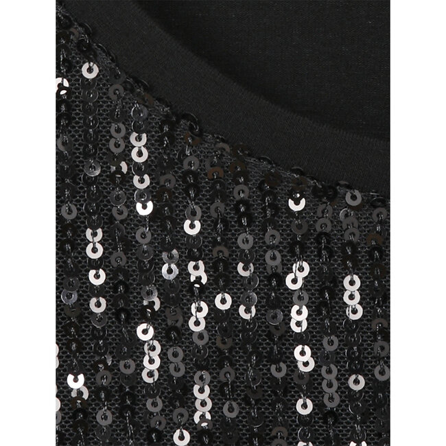 Shirt 1/2 mouw Via Appia Due zwart glitter 2516414