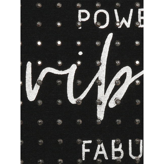 Shirt 3/4 mouw Via Appia Due zwart strass 2516424