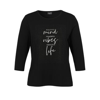 Via Appia Due Shirt 3/4 mouw Via Appia Due zwart strass 2516424