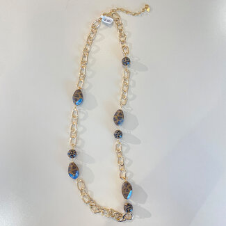 Halsketting leopard goud 101192437