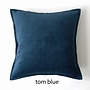 Tom fluwelen kussenhoes blauwe & groene kleuren