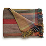 Multi Stripe ThrowGreen 130/170cm wol/zijde handwoven