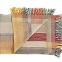 Multi Stripe Plaid Orange 130/170cm wol/zijde