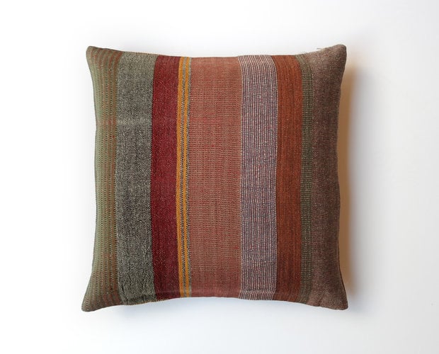 Kussen Multi Stripe Green 50/50cm
