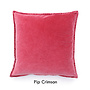 Pip stonewashed velvet cushion cover - bright colours