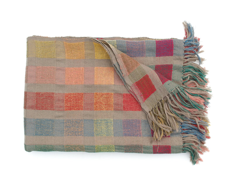 Zola throw multicolor squares