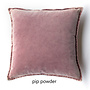 Pip Stonewashed Velvet Cushion - green & purple