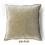 Pip Stonewashed Velvet Cushion - green & purple