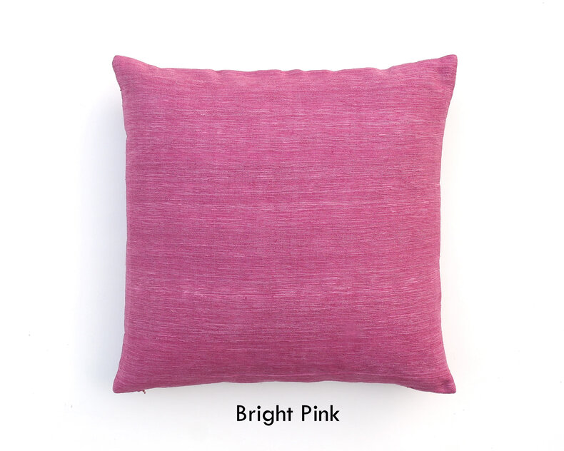 ML Fabrics Chappa Silk Cushion – Luxury 100% wild silk in 8 stunning colors