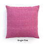 ML Fabrics Chappa Silk Cushion – Luxury 100% wild silk in 8 stunning colors