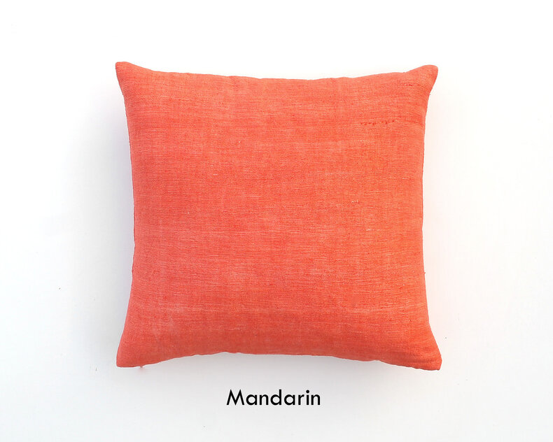 ML Fabrics Chappa Silk Cushion – Luxury 100% wild silk in 8 stunning colors
