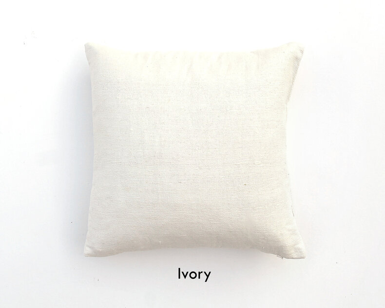 ML Fabrics Chappa Silk Cushion – Luxury 100% wild silk in 8 stunning colors