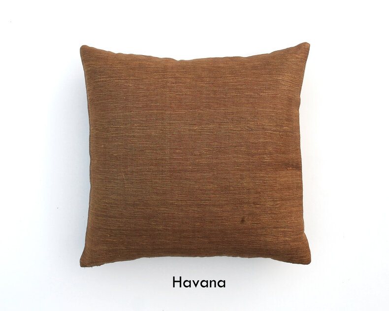 ML Fabrics Chappa Silk Cushion – Luxury 100% wild silk in 8 stunning colors
