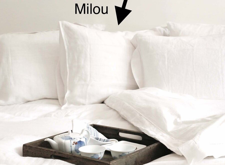 Milou linnen kussensloop set 60/70 cm