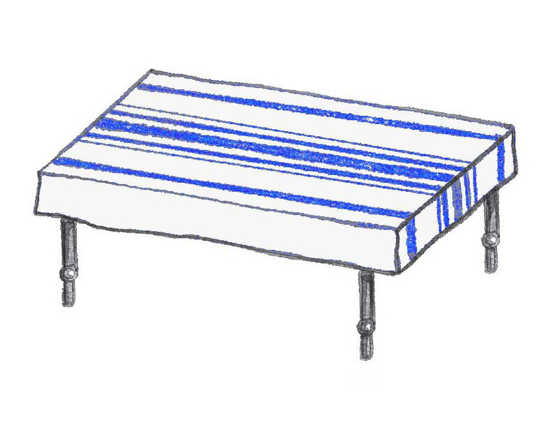 Tafelkleed Lou – zomers tafellinnen van katoen met linnenstructuur