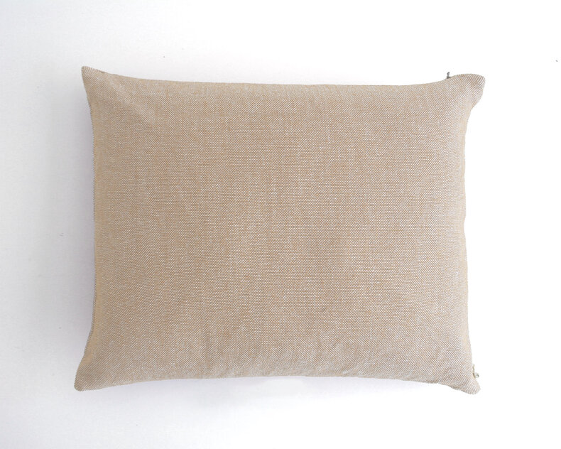 Finn solid chambray cotton cushion – melange fabric in 7 natural colours, designed to match the striped Jax collection
