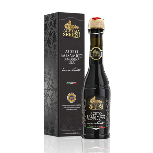 Acetaia Sereni Aceto Balsamico di Modena I.G.P. Invecchiato "Etichetta Nera" (250 ml)