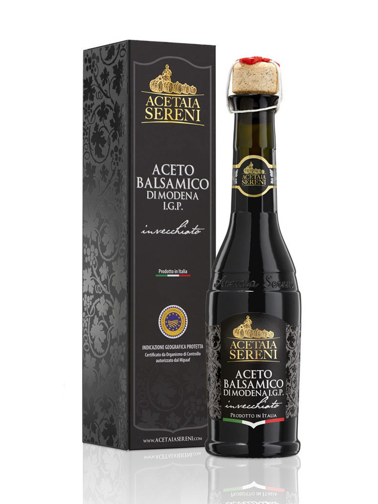 Acetaia Sereni Aceto Balsamico di Modena I.G.P. Invecchiato "Etichetta Nera" (250 ml)