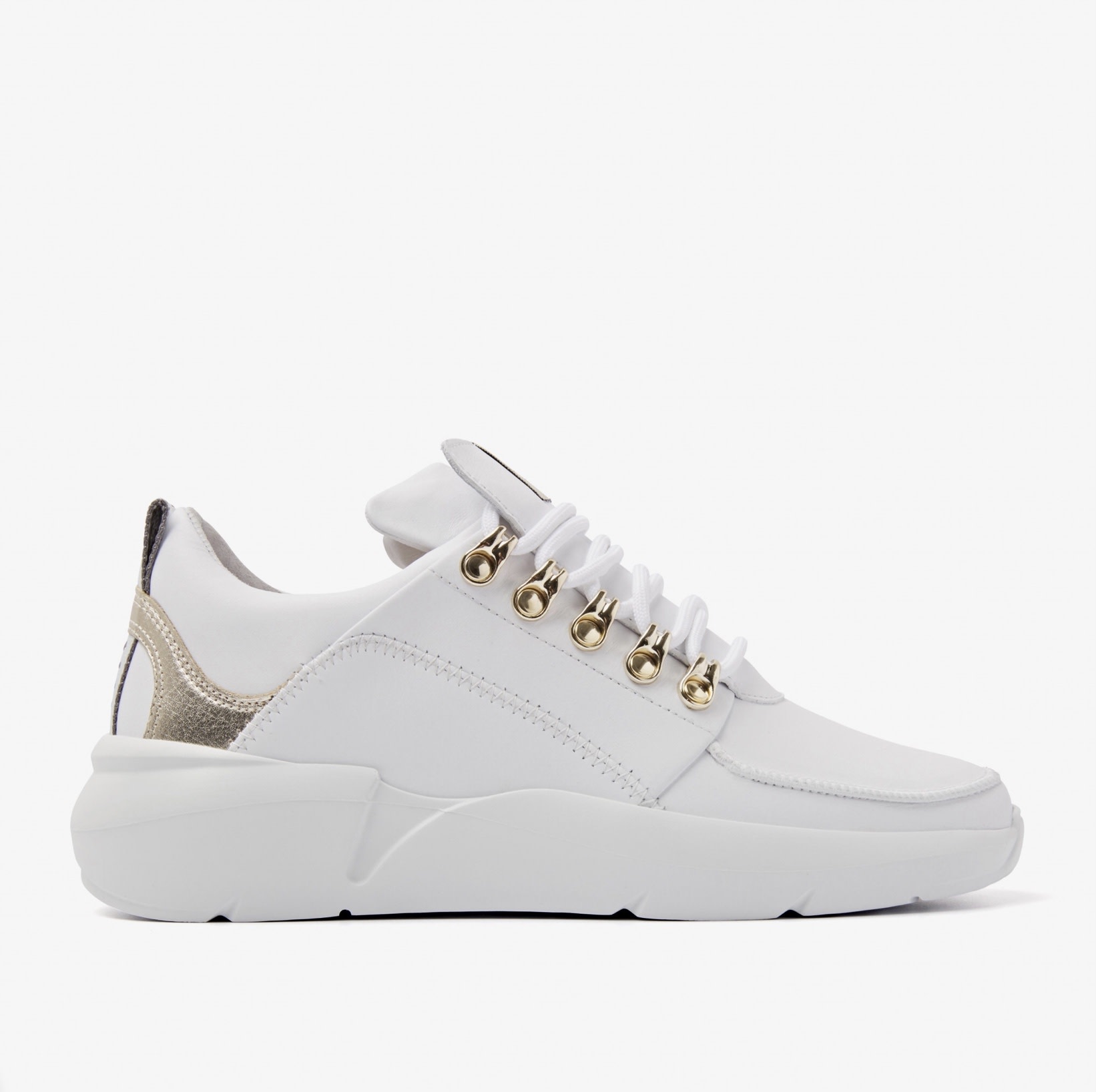 Nubikk Heren Sneakers Zwart nub goud ring sneaker dz | Van den Assem