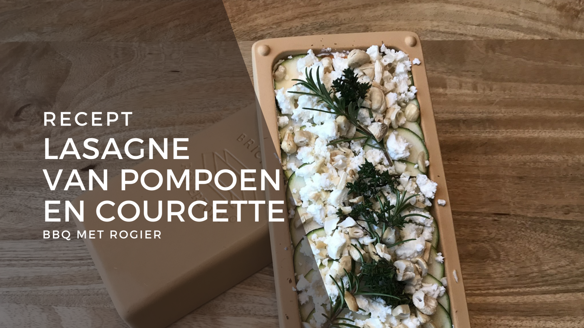 Pompoen-courgettelasagne