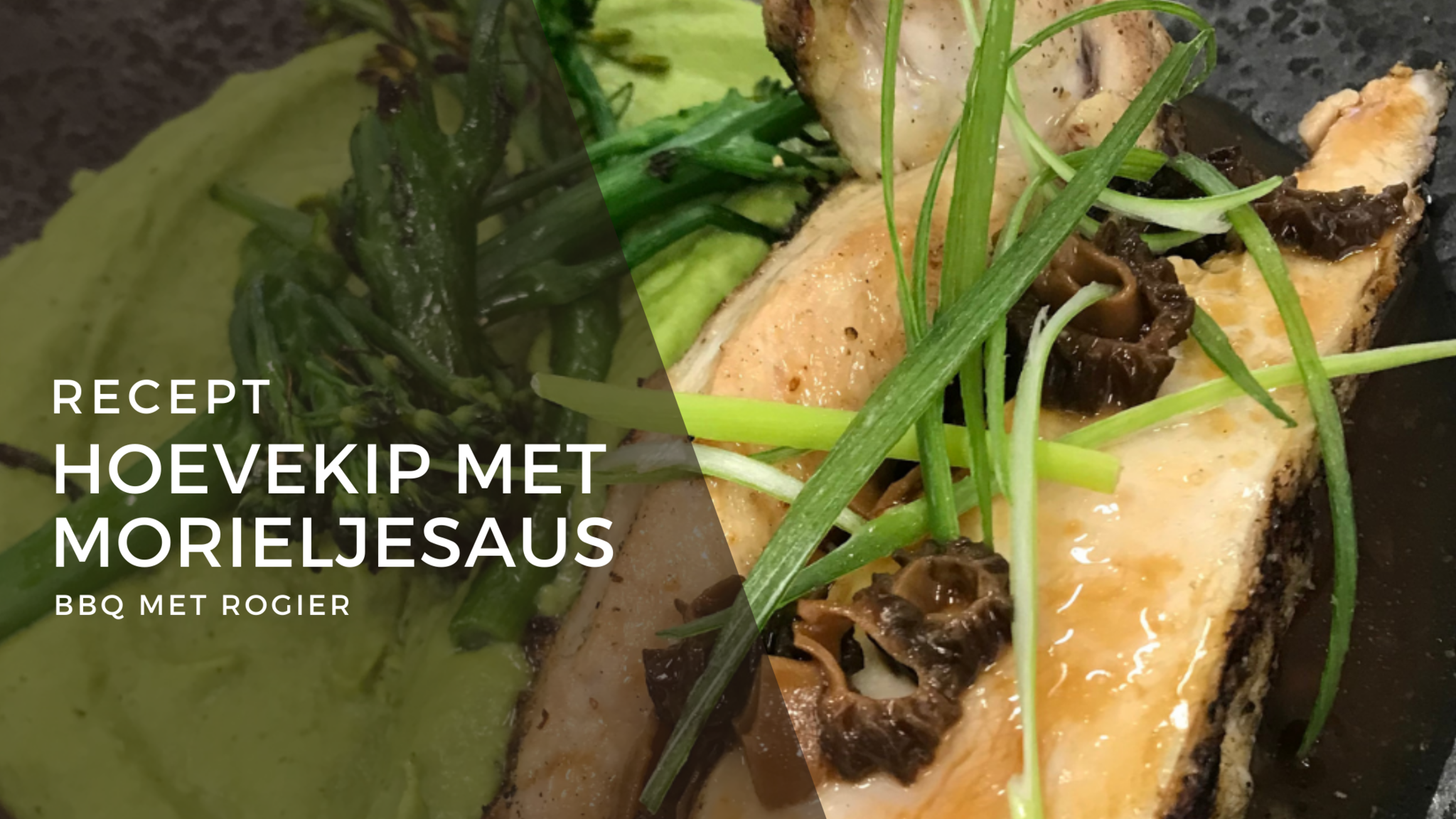 Hoevekip met morieljesaus