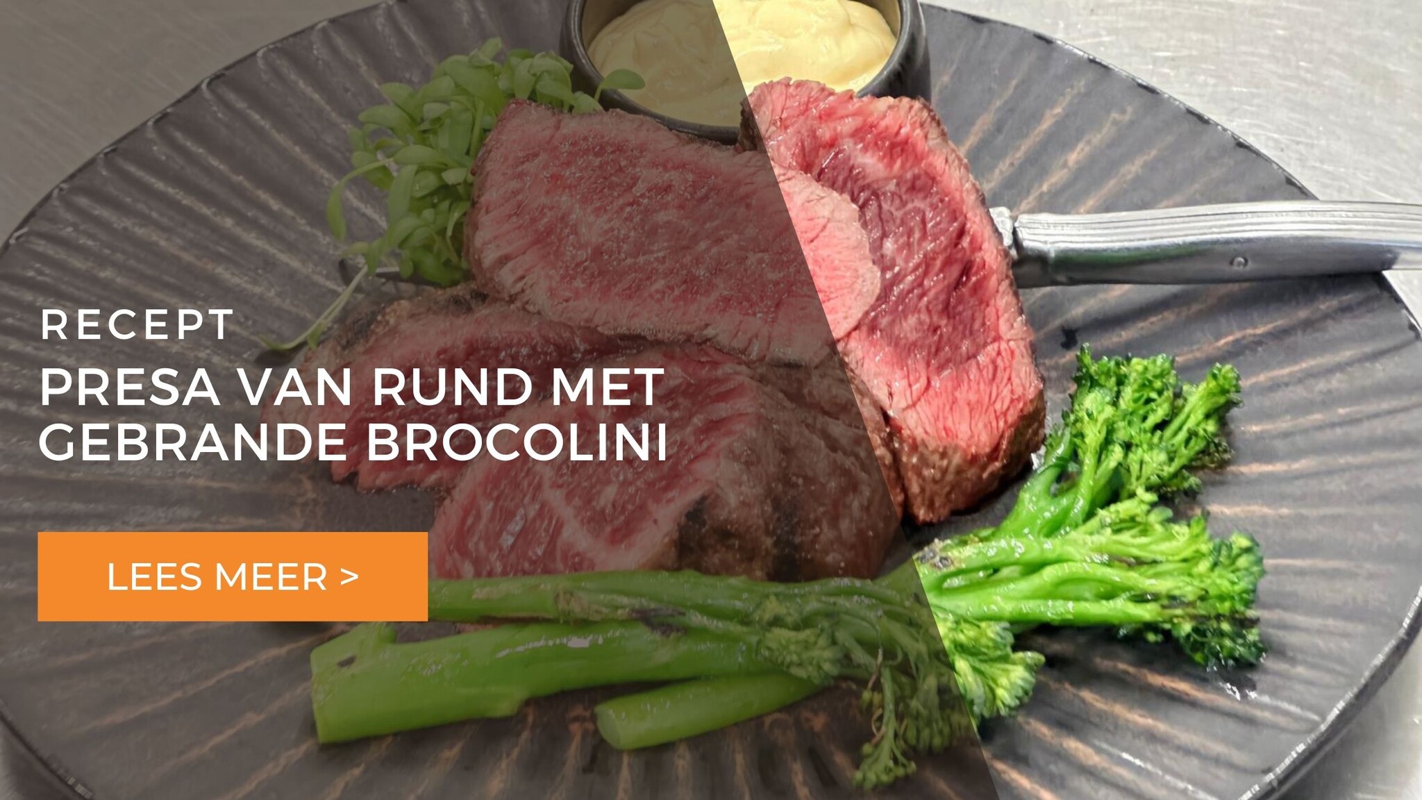 Gegrilde presa steak van rund 