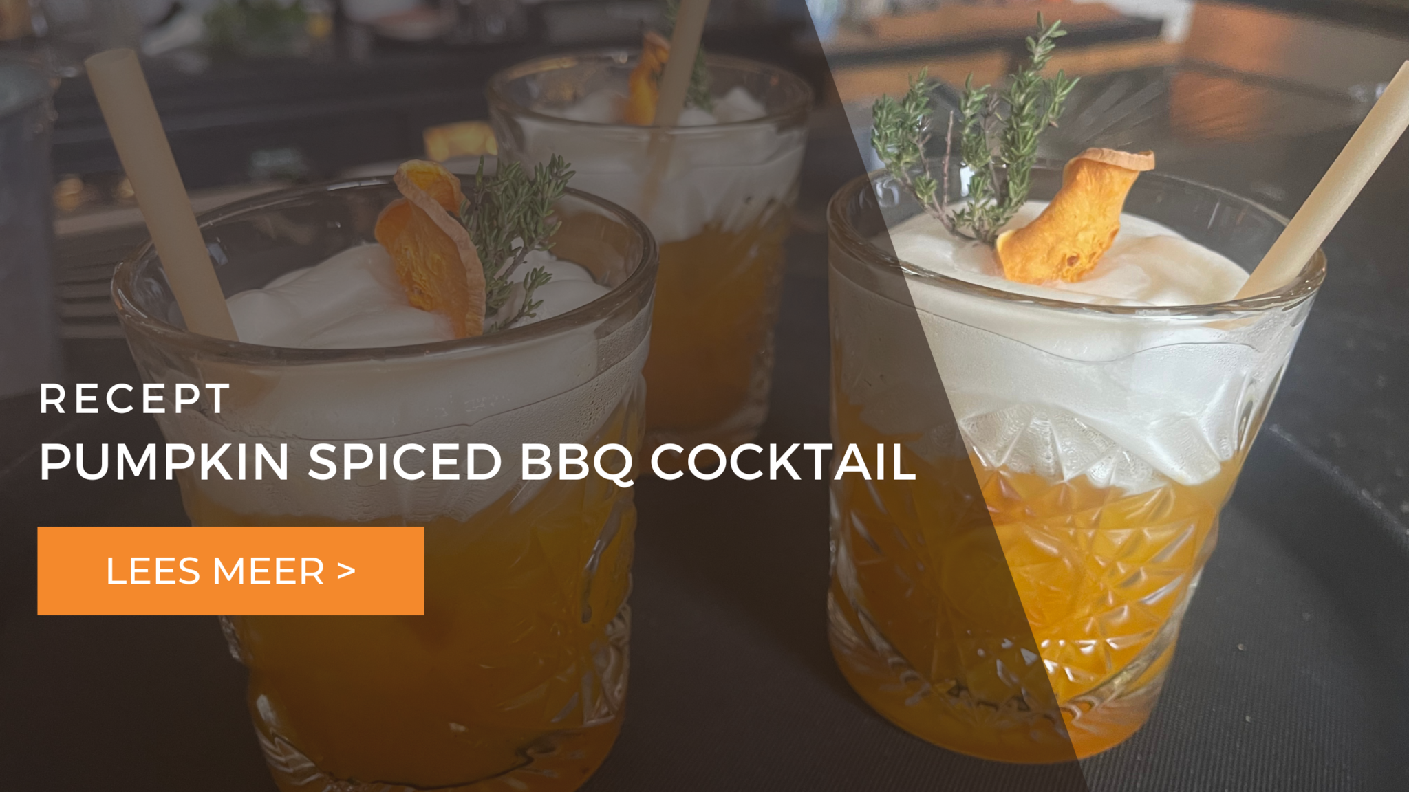 Pumpkin spiced bbq cocktail