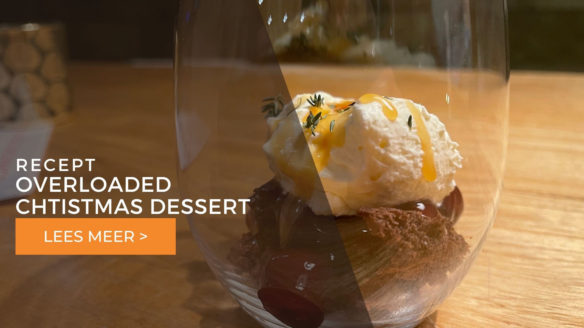 Overloaded christmas dessert