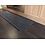 JYG CLUB GRIJS - Naaldvilt Keukenloper grijs  tapijt. anti-slip. Voor bescherming van vloeren. 3D lijnen effect met rand. - breedte 66cm