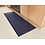 JYG CLUB MARINE BLAUW - Naaldvilt Keukenloper tapijt. anti-slip. Voor bescherming van vloeren. 3D lijnen effect met rand. - breedte 66cm