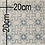 JYG Köln- Vinyl Keukenloper PVC tapijt. anti-slip. Voor bescherming van vloeren. Cementtegel ontwerp. - breedte 6cm